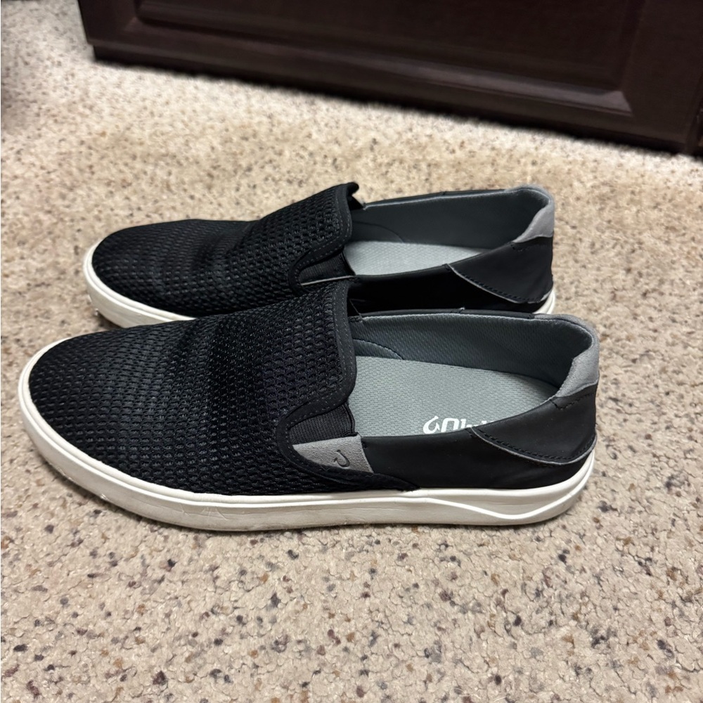 Men's Black Slip-On Shoes